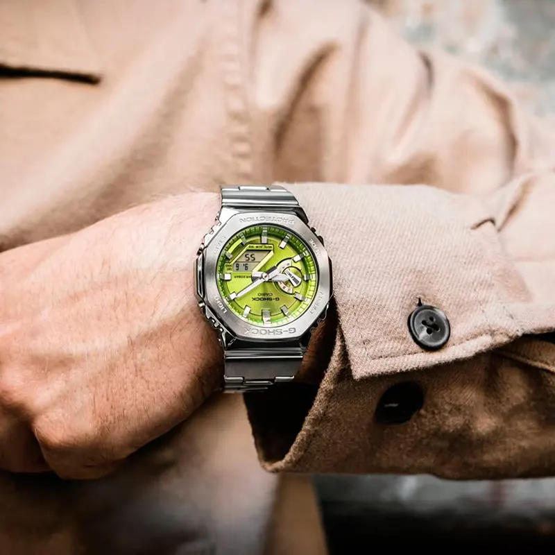 Casio G-Shock G-STEEL Green Dial Japan Men's Watch- GM-2110D-3A
